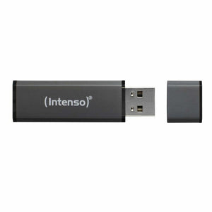 Grauer Intenso USB Stick 2.0 mit 16 GB Speicher - homely Family Shop