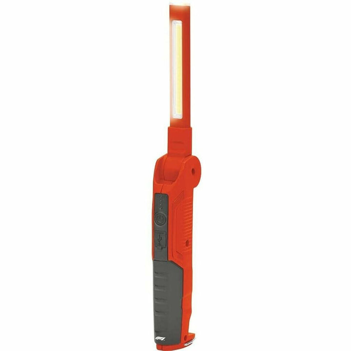 Rote FORMULA 1 LED Taschenlampe mit 500 Lumen und hellem Licht.