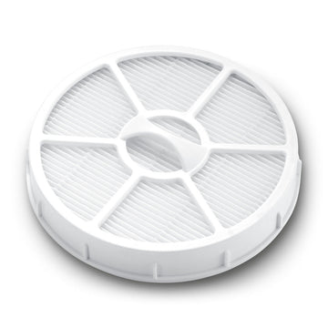 Weißer Kärcher HEPA-Filter 2.863-238.0 mit runder Bauform und feiner Filterstruktur.