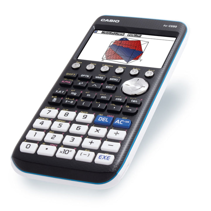 Schwarzer Casio Taschenrechner zeigt 3D-Grafik. Wissenschaftliches Rechnen - homely Family Shop