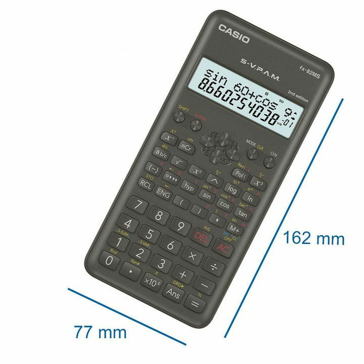 Casio FX-82MS-2 Taschenrechner mit Funktionen und Display - homely Family Shop