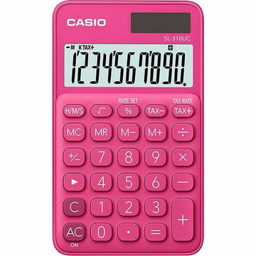 Roter Casio SL-310UC Taschenrechner aus Kunststoff mit Tasten - homely Family Shop