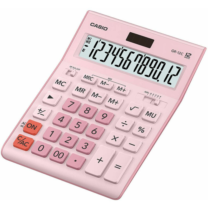 Rosa Casio GR-12C Rechner mit 12 Ziffern - homely Family Shop