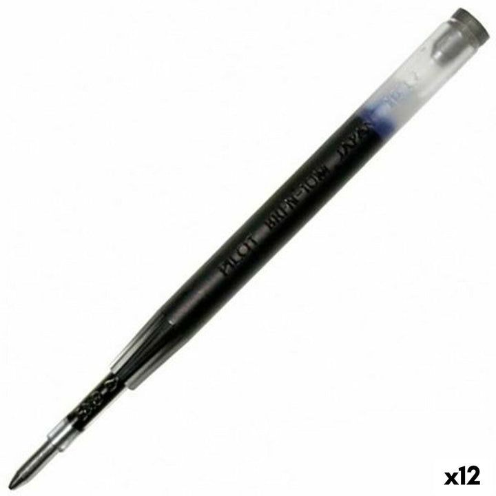 Blauer Pilot BRFN-10M Kugelschreiber Nachfüllmine mit transparentem Oberteil. 12 Stück.