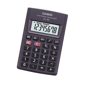 Grauer Casio HL-4A Rechner mit Digitalanzeige und Tasten - homely Family Shop