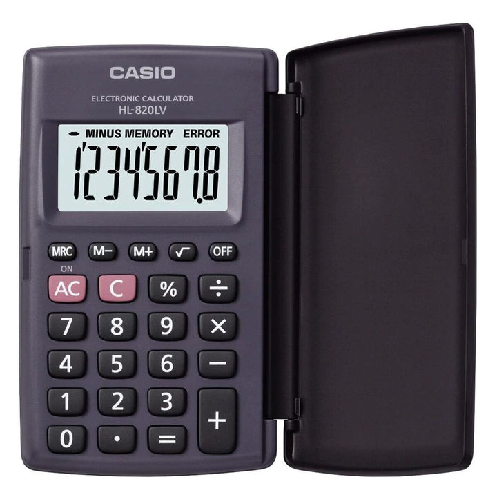 Grauer Casio A23 Taschenrechner aus Harz mit Display - homely Family Shop