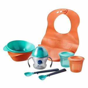 Tommee Tippee Geschirr-Set mit Silikon-Lätzchen und Baby-Fütterungszubehör - homely Family Shop