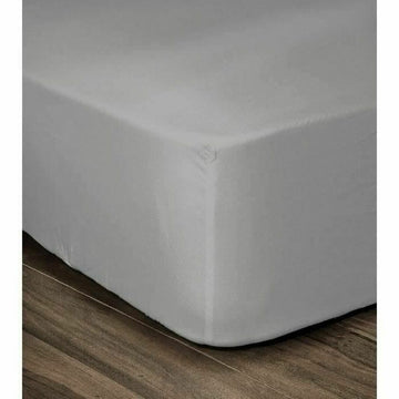 Graues Spannbetttuch Lovely Home für Doppelbett 180x200 cm, hellgrau.