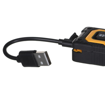 Dewalt DW055PL-XJ Entfernungsmesser mit USB Kabel. Schwarz und Gelb.