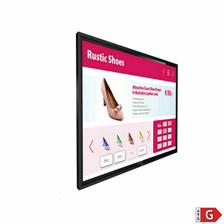 Philips Videowall Monitor zeigt 4K Schuhwerbung mit klaren Details - homely Family Shop
