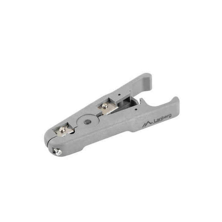 Graue Lanberg Abisolierzange NT-0101 mit scharfen Klingen zum präzisen Abisolieren.