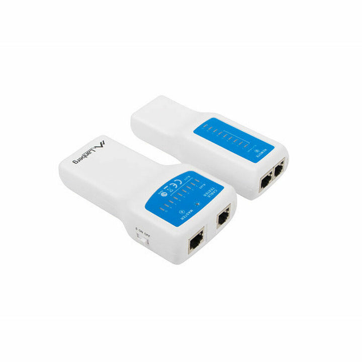 Lanberg NT-0402 Kabel Tester Kit mit LED-Anzeigen und Ports für Netzwerk Kabeltests.