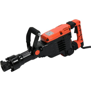 Oranger und schwarzer Abbruchhammer Yato YT-82002 mit D-Griff. Ein 1600-W-Werkzeug für den Abbau.