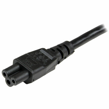 Schwarzes Startech Netzkabel mit Stecker. Stromkabel für zuverlässige Stromversorgung.