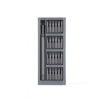 Xiaomi BHR4680GL Präzisionswerkzeug-Set mit grauem Gehäuse und verschiedenen Schraubendreher-Bits.