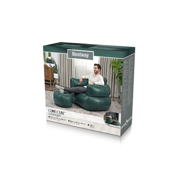 Bestway Aufblasbarer Sessel mit Fußstütze im Karton - homely Family Shop