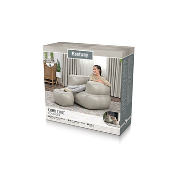 Bestway Sessel mit Fußstütze, komfortable Innen-Lounge - homely Family Shop