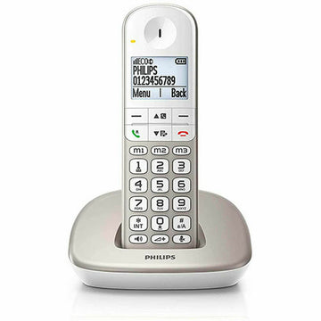 Philips XL4901S/23 Schnurloses Telefon mit DECT Display in Weiß - homely Family Shop
