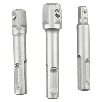 Silberne SDS Plus Adapter 1/4, 3/8, 1/2 Zoll, gehärtet. Verschiedene Größen.