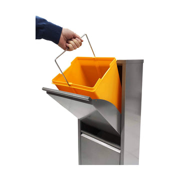 Jobgar Recycling Papierkorb mit Schubladen und orangem Eimer - homely Family Shop