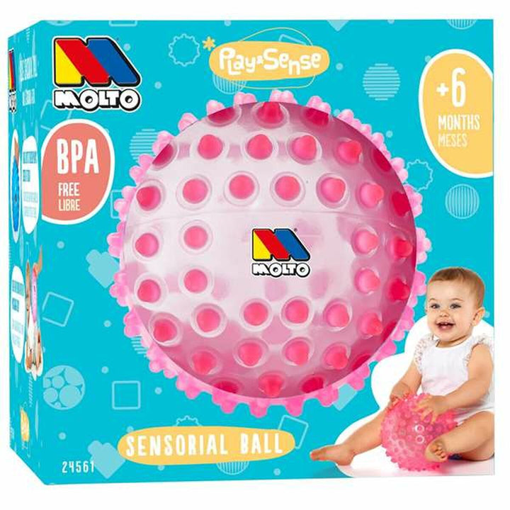 Moltó Noppenball Rosa für Babys, sensorische Entwicklung und Qualität - homely Family Shop