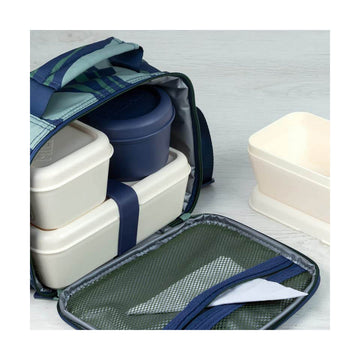 Grüne Milan Lunchbox mit Lebensmittelbehälter und Deckel - homely Family Shop
