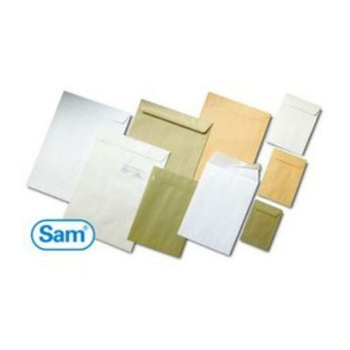 Über Sam DIN A-C4 Briefumschläge, selbstklebend, verschiedene Farben und Größen.