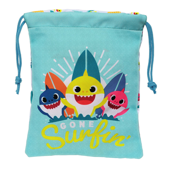 Baby Shark Lunchbox Tasche mit Surfbrett Motiv - homely Family Shop