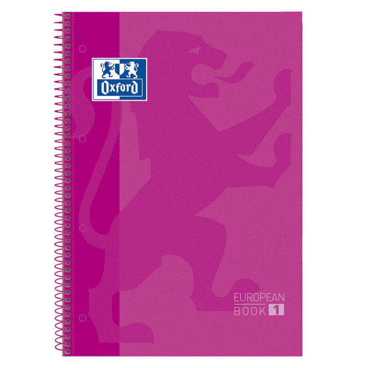 Pinkes Oxford Notizbuch A4 mit 80 Blatt und Spiralbindung - homely Family Shop