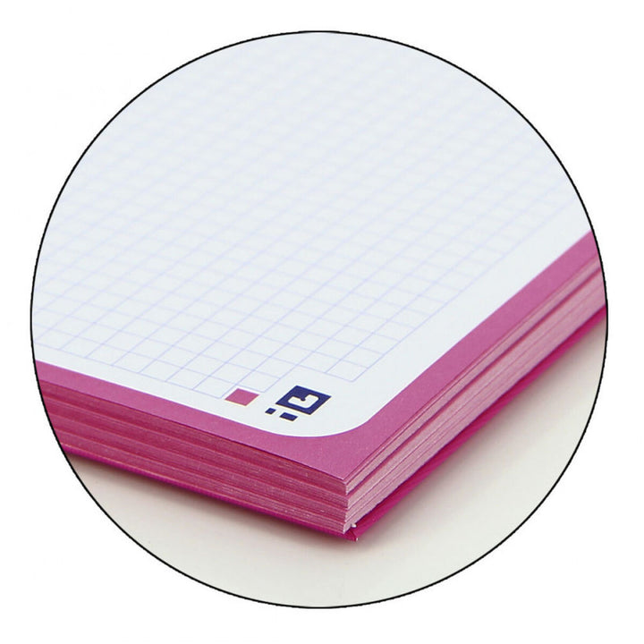 Rosa Oxford Notizbuch A4 mit karierten Blättern - homely Family Shop