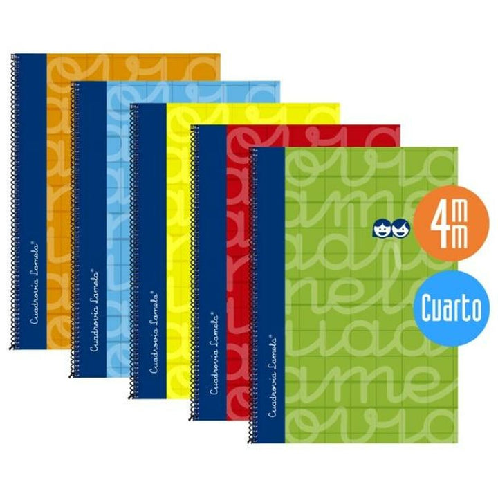 Buntes Lamela Notizbuch Set Viertel, 80 Blatt - homely Family Shop