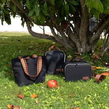 Drei schwarze Quid Dynamic Lunchboxen für Küche und Home Storage - homely Family Shop