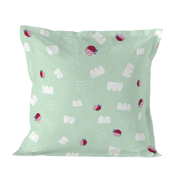 Bunter Kissenbezug mit Tier-Patchwork-Muster. Moshi Moshi Kissen 60x60 cm.
