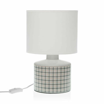 Versa Camy Tischlampe mit Keramik und Karomuster - homely Family Shop