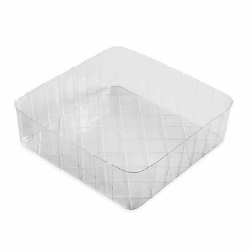 Transparenter Regenschirmständer mit Gittermuster. Praktischer Ständer für Zuhause.