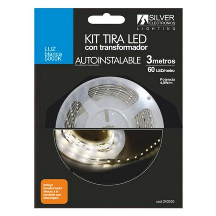 Silver Electronics LED-Streifen 5000K, 3 Meter- homely Family Shop