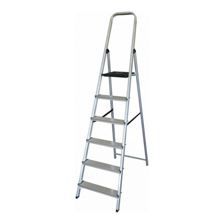 Altipesa 306N Aluminium Leiter mit sechs Stufen und praktischem Griff.
