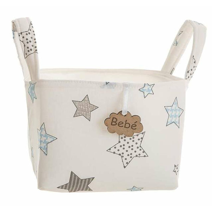 Aufbewahrungskorb mit Sternenmuster und Tragegriffen für Babyzimmer - homely Family Shop