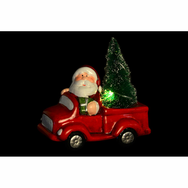 Weihnachtsmann im roten Truck mit Weihnachtsbaum Deko - Homely Family Shop