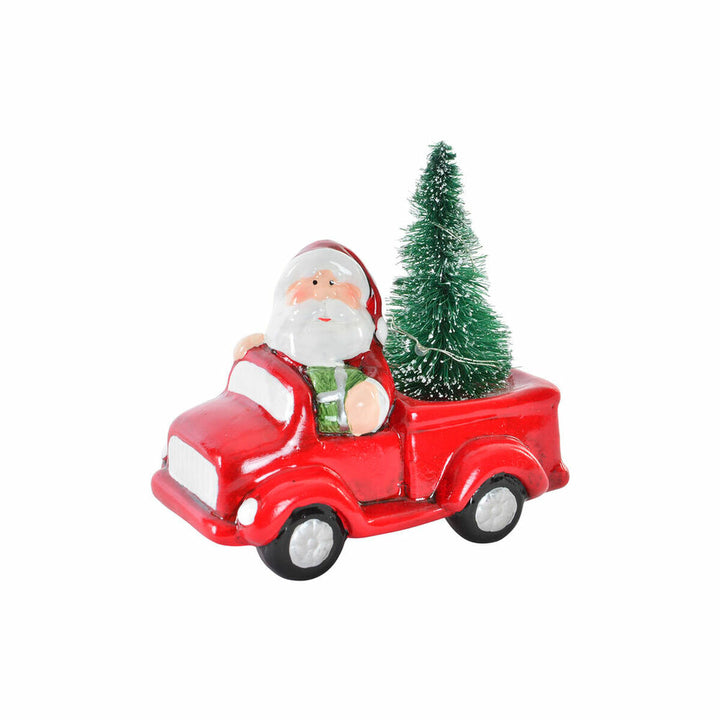 DKD Home Decor Weihnachtsmann im roten Truck mit Baum. - homely Family Shop