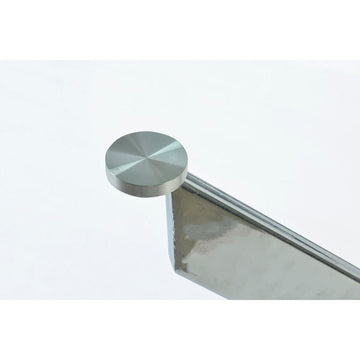 Detailaufnahme Tischbein aus Kristall und Metall - Homely Family Shop
