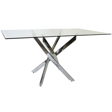Klarer Esstisch mit Kristall und Metall von DKD Home Decor. - homely Family Shop