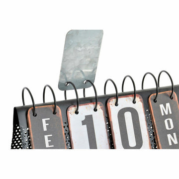 DKD Home Decor Tischkalender mit vintage Zahlen und Buchstaben - homely Family Shop