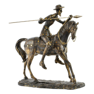 DKD Home Decor Don Quijote Harz Figur mit Speer auf Pferd - homely Family Shop