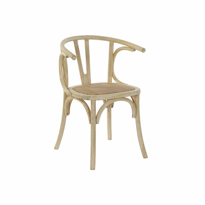 Weißer Esszimmerstuhl mit Webmuster von DKD Home Decor - homely Family Shop