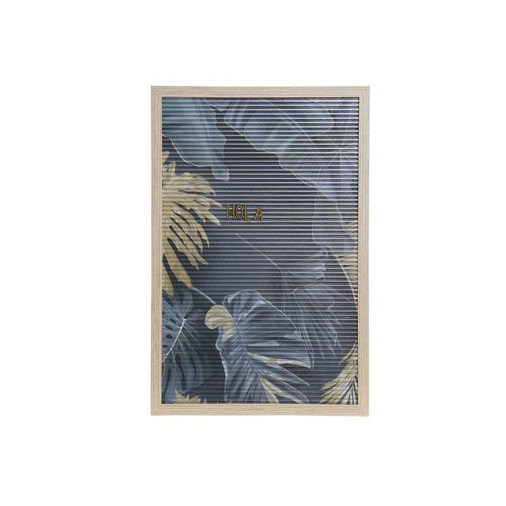 DKD Home Decor Wandbild mit tropischen Blättern und Holzrahmen - homely Family Shop