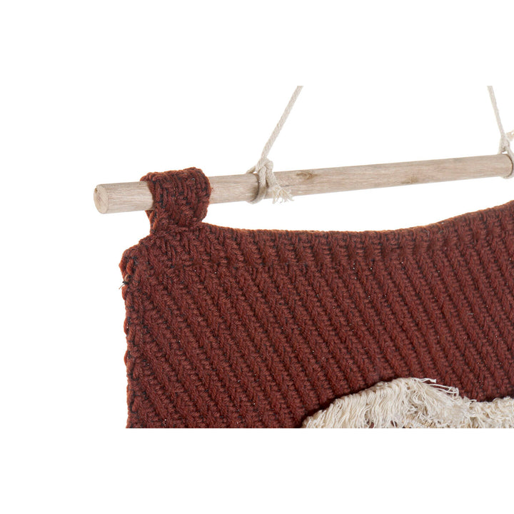Rote Wanddekoration im Boho-Stil mit Fransen - Homely Family Shop