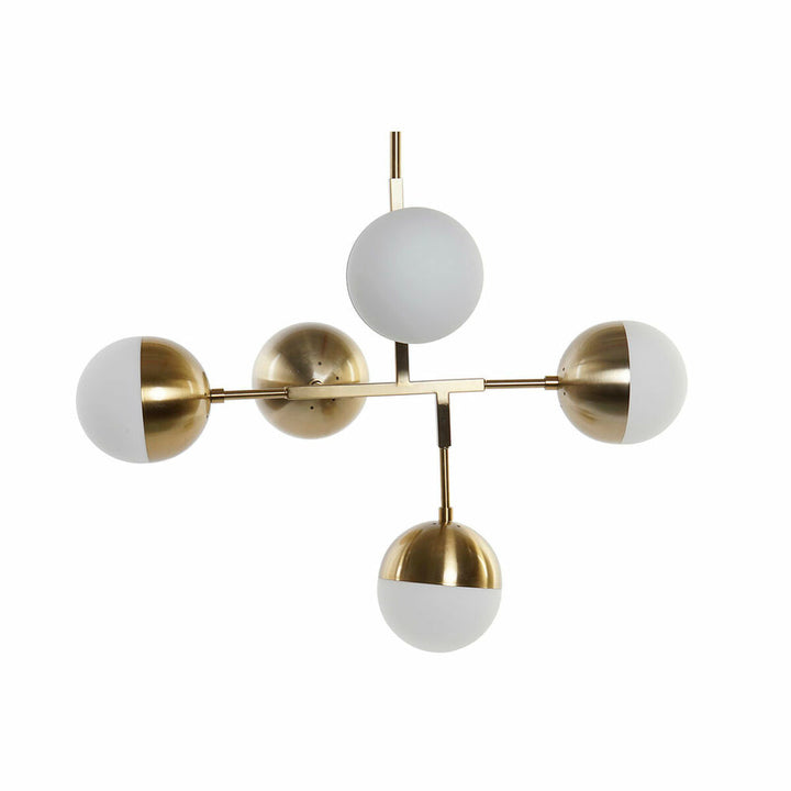 Goldene Kristall Deckenlampe von DKD Home Decor - homely Family Shop