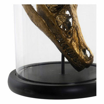 DKD Home Decor Figur mit goldenen Schmetterlingen auf schwarzem Grund, 17x17x26 cm - homely Family Shop