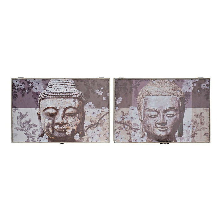 Dekorative Buddha Boxen aus Holz und MDF in Grau von DKD Home Decor - homely Family Shop